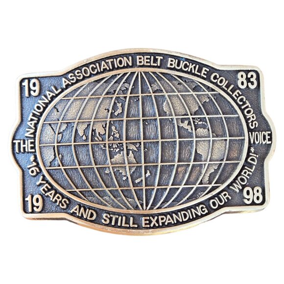 Vintage Belt Buckle Collectors 1998 Commemorative Buckle NABBC Brass Collectible - Picture 7 of 9